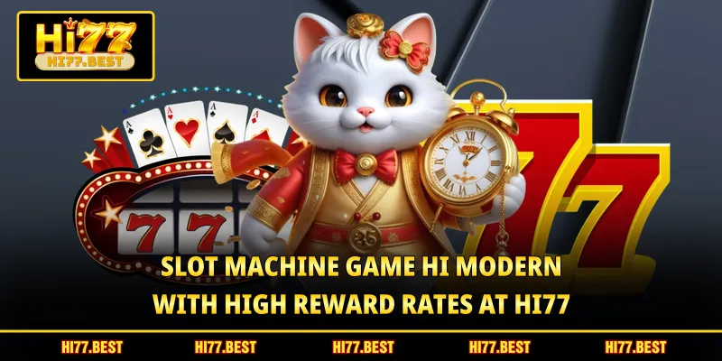 Slot machine game hi Modern with high reward rates at HI77