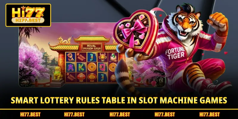 Smart lottery rules table in slot machine games