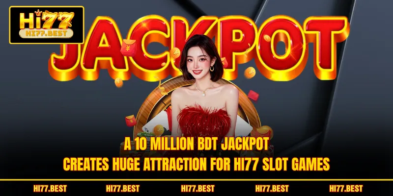 A 10 million BDT jackpot creates huge attraction for HI77 slot games